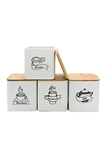 Other SET OF 4 KITCHEN CONTAINERS FOR LOOSE PRODUCTS 4264