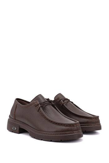 GÖNDERİ(R) Women / Girls Brown Lace-Up Genuine Leather Comfort Shoes