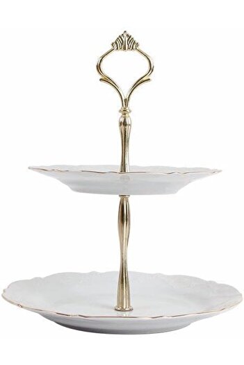 STOREMAX Yaldiz 2-Tier Cookie Plate 21cm