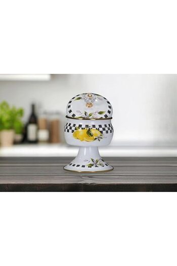 STOREMAX Goldwhirl Lemon Footed Sugar Bowl Trendflash 467437