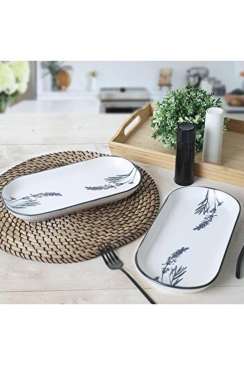STOREMAX Goldwhirl Flower Garden Noyan Boat Plate 28 cm 2 Pieces 18942 Trendflash 467437