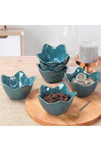 STOREMAX Goldwhirl Green Lily Snack Bowl 12 cm 6 Pieces Trendflash 467437