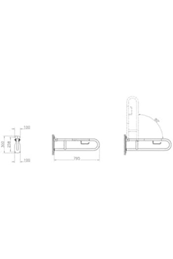 STOREMAX Polysight Architect A44468 Foldable Grab Bar Trendzap 467437