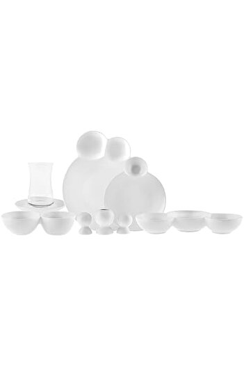 STOREMAX Buyflair Streamline Blow 26 Piece Breakfast Set Rnd