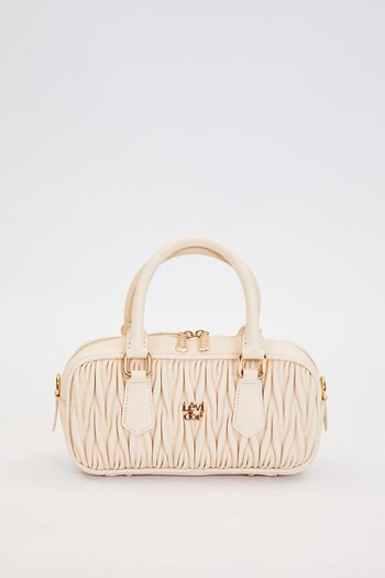 Levidor Cream Flat Model Handbag