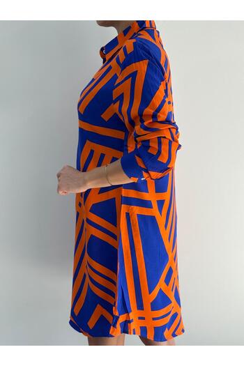 red sable Viscose Dress 100% Cotton Comfortable Cut