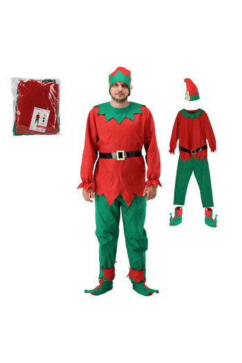 Selgot Elf Costume with 5 Pieces - Includes Hat, Blouse, Pants, Belt and Shoes