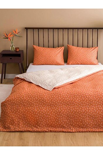 LC Waikiki Leaf Patterned Double Duvet Cover Set (W4)
