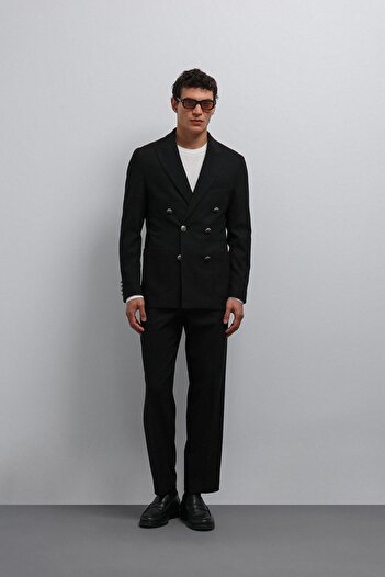 Antioch Black Tapered Fit Men's Pants