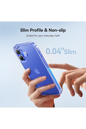 PRIMEEIGHT Transparent Crystal Clear iPhone 16 Plus Case 6.7 inch Shockproof Curved Edges apple case HD Clear
