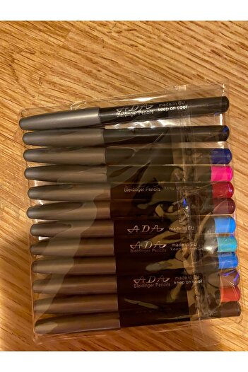 ADA Set of 12 pieces Cosmetic pencils mix