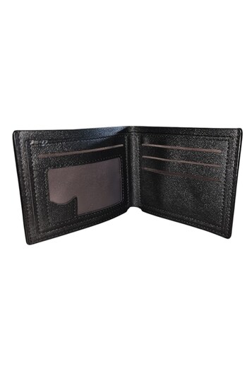 OEM Men's Leather Wallet, Bifold, 3D Eagle Model, Black
