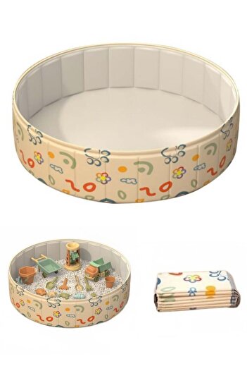 XICEN Kids Ball Pit 40 inch Foldable Play Ball Pool Portable Sandbox Summer Indoors Outdoors Activit