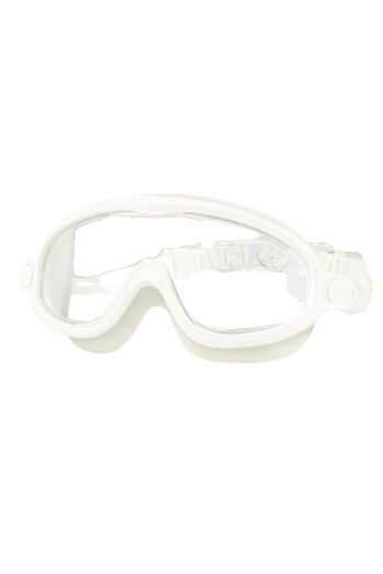 Haizid Swimming goggles for kids, extended visual field, adjustable silicon strap, white