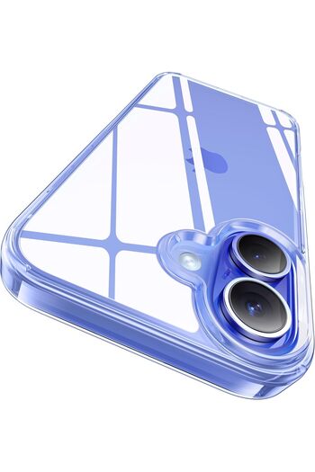 PRIMEEIGHT Transparent Crystal Clear iPhone 16 Plus Case 6.7 inch Shockproof Curved Edges apple case HD Clear