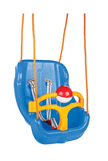 PİLSAN Leagan mare pentru copii Big Swing Albastru cu bara de protectie detasabila,bila cu zornaitoa