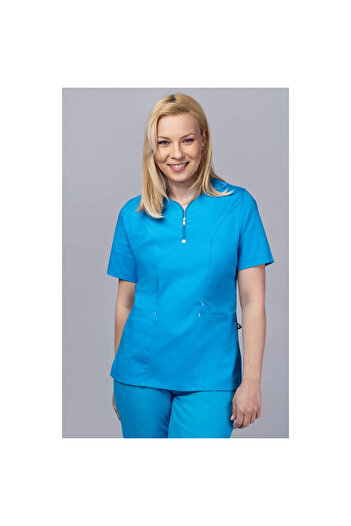 tag Costum medical EMMA Premium pentru femei, albastru ocean