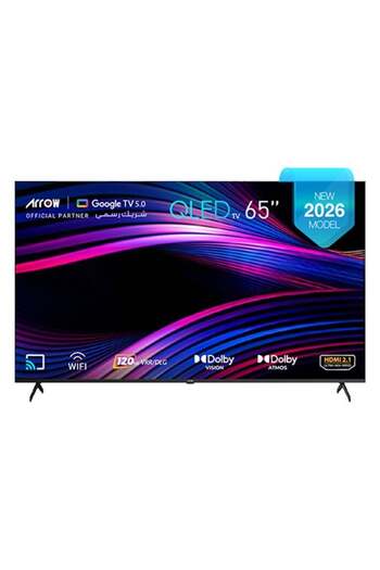 ARROW ARRQW 65'' INCH,QLED 4K Google TV(5.0),60Hz ,RAM-2GB STOREAGE -16GB DOLBY VISION & ATMOS,RESOLUTION-
