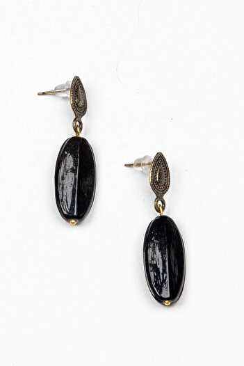 Lila Rosa Natural Stone Ethnic Authentic Earrings