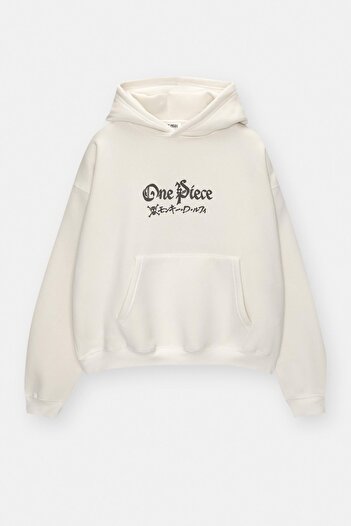 Pull & Bear One Piece kapüşonlu sweatshirt