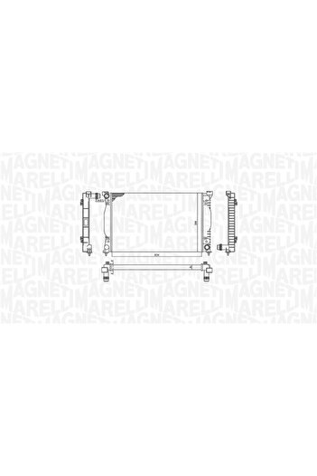 MAGNETI MARELLI Radiator, Audi A4 B6 C io, 8H7,