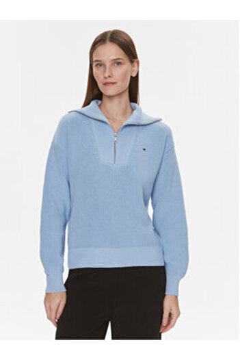 Tommy Hilfiger Women's Sweater WW0WW42420 Blue