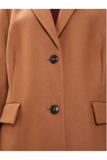 Tommy Hilfiger Women's Wool coat WW0WW39753 Brown