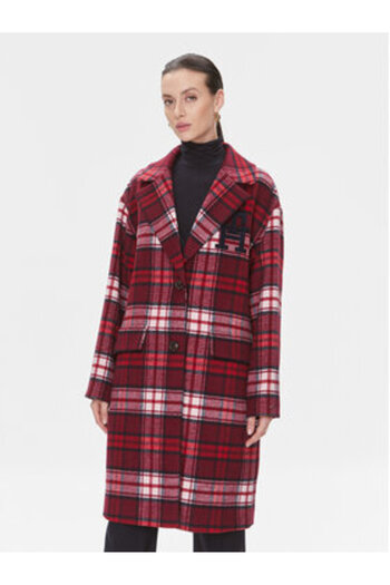 Tommy Hilfiger Women's Wool coat WW0WW39761 Red