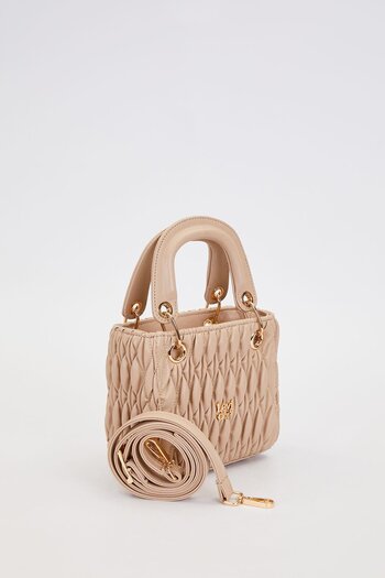 Levidor Mink Embossed Patterned Handbag