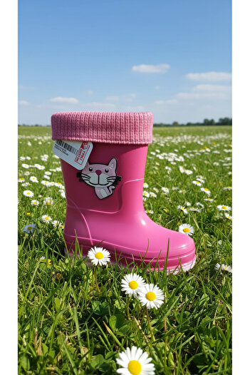 Haff shoes GEZER Su Geçirmez Pembe Yağmur Botu -