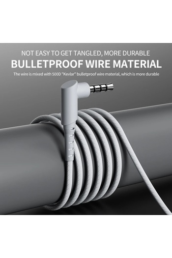 PLEXTONE Blaxton G27 Wired 3.5mm Elbow Semi-In-Ear Earphones with Cyberpunk Microphone, Accurate Sound, and Durable Cord.