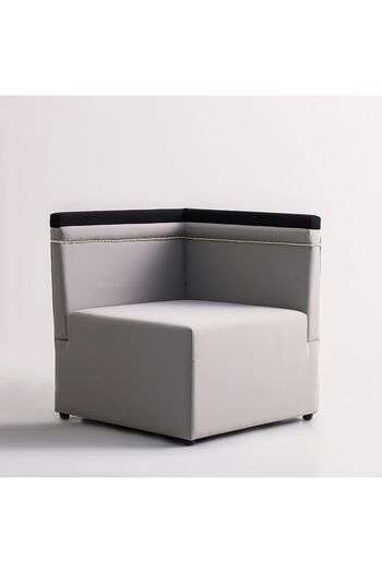 Danube Home Corner Sofa Set for Majlis - Grey Fabric Outdoor Sofa - Stylish & Comfortable Seating for UAE