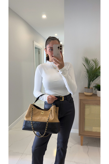 BİRCANÇİL Dlvin Neil Ecru Half Fisherman Blouse