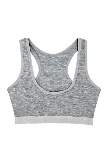 Öts Girl's Bustier 3-Piece Thick Straps, Sports Cut, Padded (96% Cotton - 4% Elastane)