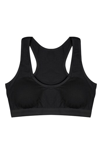 Öts Girl's Bustier 3-Piece Thick Straps, Sports Cut, Padded (96% Cotton - 4% Elastane)