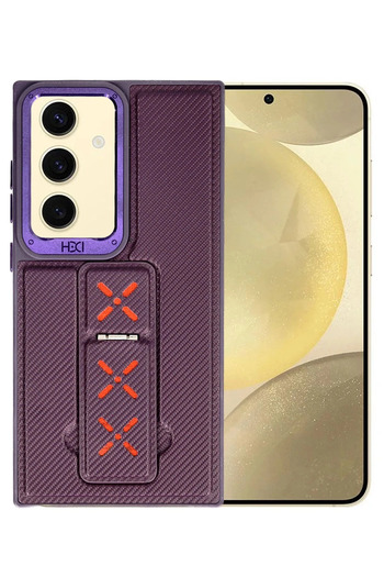 Fuchsia Samsung Galaxy S24 Hbc-248 Cover with Five Stands - Deep Purple