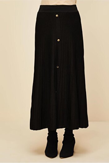 Alvina Button Detail Knit Skirt 60700