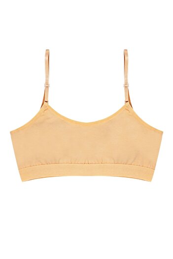 Öts Girl's Bustier with 3 Adjustable Straps and Removable Pads (96% Cotton - 4% Elastane)