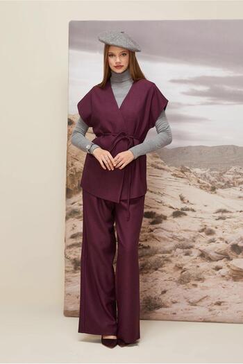 Alvina Belted Pants Suit 46020