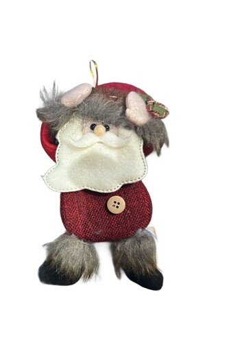 Flippy Christmas Figurine, Flippy, for the Tree, Santa Claus Type, 5 x 7 cm, Multicolor