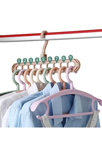 K KATHODE Hanger Organizer with 360° Rotation, Horizontal/Vertical Usage, Pink