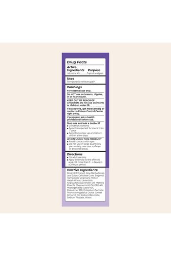 Lansinoh 4% Lidocaine Perineal Spray, Pain Relief for Postpartum Care, 3.5 Ounces
