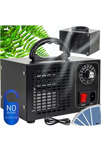 zola Ozone generator 150 W with 4 ceramic plates, 220–240 V, timer 1–60 min, warning label