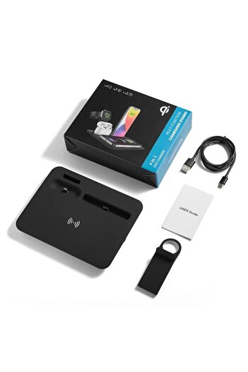 AMYMAT 4-in-1 Wireless Charging Station, UNIVERSAL Fast Charger