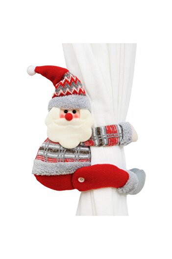 Flippy Curtain clip with Santa Claus, hook fastening, textile/polyester, 53x23 cm, multicolor
