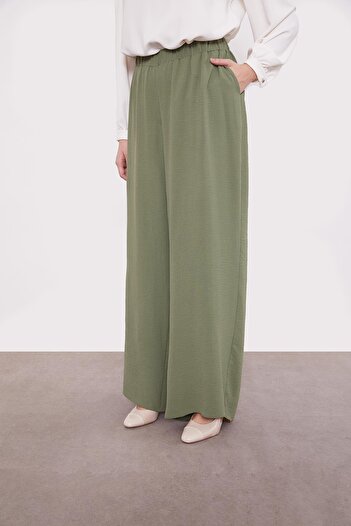Levidor Dark Green Wide Leg Aerobin Pants