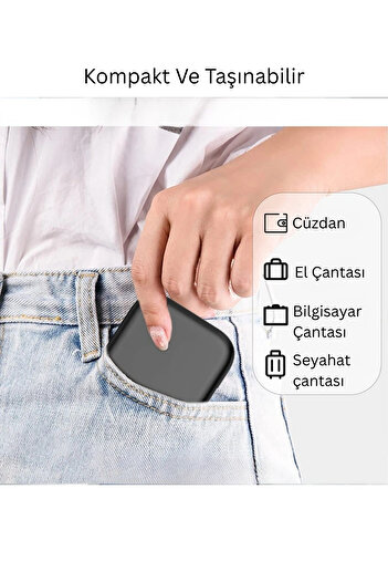 Abbruch 6in1 Aynalı Çevirici Kiti Standlı 60w 3A Usb Veri Kablosu Hızlı Şarj Type C Lightning Mikro Çevirici