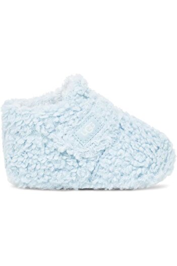 UGG Bixbee – Sky Blue Curly Synthetic Fur Baby Boot