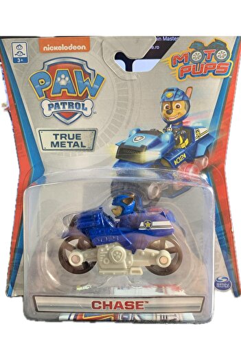 Spinmaster Paw Patrol Chase Metal Model with Motorcycle
