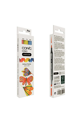 Copic Ciao Set 3 Markers Brilliant Colors Palette